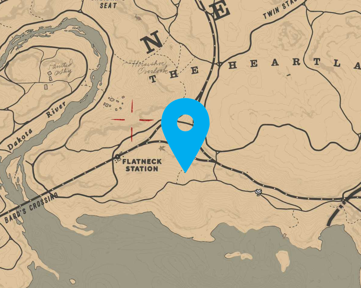 Red Dead Redemption 2 Carte, où trouver les Gunslingers Breakflip